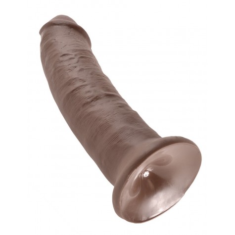 Коричневый фаллоимитатор 9" Cock - 22,9 см.