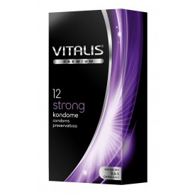 Презервативы с утолщённой стенкой VITALIS PREMIUM strong - 12 шт.