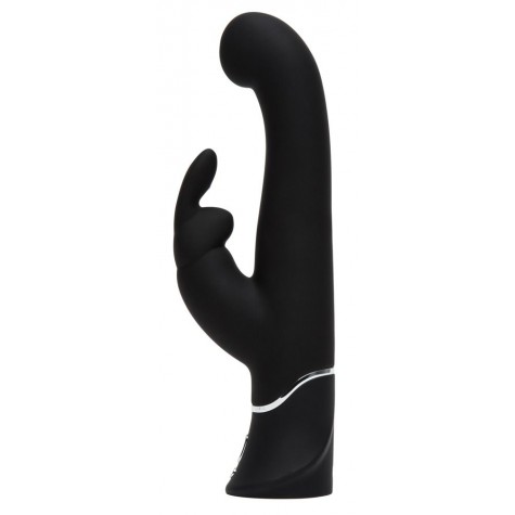 Черный вибратор-кролик G-Spot Stroking Vibrator - 24,2 см.